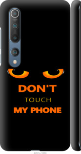 Чехол для Xiaomi Mi 10 Don't touch the phone (Черный)