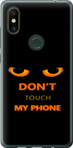 Чехол для Xiaomi Mi Mix 2s Don't touch the phone (Черный)