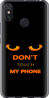 Чохол для Xiaomi Mi Max 3 Don't touch the phone (Чорний)