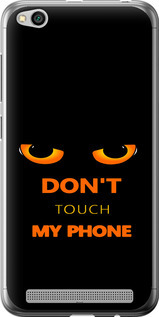 Чехол для Xiaomi Redmi 5A Don't touch the phone (Черный)