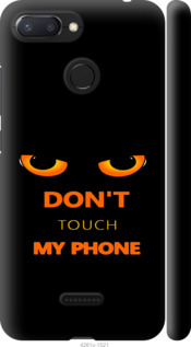 Чехол для Xiaomi Redmi 6 Don't touch the phone (Черный)
