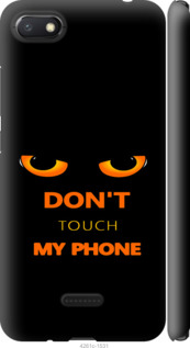Чехол для Xiaomi Redmi 6A Don't touch the phone (Черный)