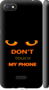 Чехол для Xiaomi Redmi 6A Don't touch the phone (Черный)