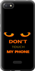 Чехол для Xiaomi Redmi 6A Don't touch the phone (Черный)