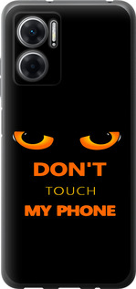 Чехол для Xiaomi Redmi 10 5G Don't touch the phone (Черный)