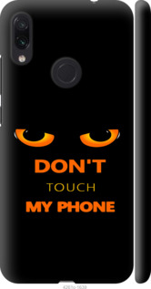 Чехол для Xiaomi Redmi Note 7 Don't touch the phone (Черный)