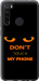 Чехол для Xiaomi Redmi Note 8 Don't touch the phone (Черный)