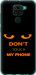 Чехол для Xiaomi Redmi Note 9 Don't touch the phone (Черный)