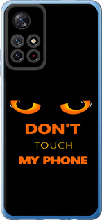 Чехол для Xiaomi Redmi Note 11S 5G Don't touch the phone (Черный)