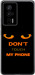 Чехол для Xiaomi Redmi K60 Don't touch the phone (Черный)