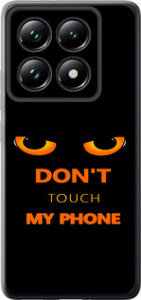 Чехол для Xiaomi 14T Pro Don't touch the phone (Черный)