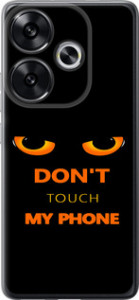 Чохол для Xiaomi Poco F6 Don't touch the phone (Чорний)