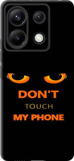 Чехол для Xiaomi Poco X6 Don't touch the phone (Черный)