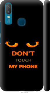 Чехол для Vivo Y11 Don't touch the phone (Черный)