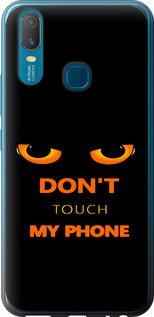 Чехол для Vivo Y11 Don't touch the phone (Черный)