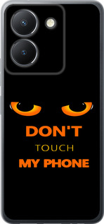 Чехол для Vivo Y36 5G Don't touch the phone (Черный)