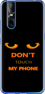 Чехол для Vivo V15 pro Don't touch the phone (Черный)