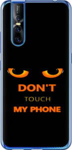 Чехол для Vivo V15 pro Don't touch the phone (Черный)