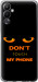 Чехол для Tecno Pova 4 LG7n Don't touch the phone (Черный)
