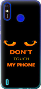 Чохол для Tecno Spark 4 Lite Don't touch the phone (Чорний)