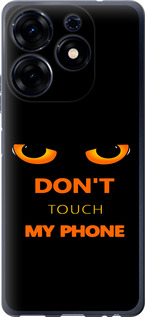 Чохол для Tecno Spark 10 Pro Don't touch the phone (Чорний)