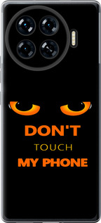 Чохол для Tecno Spark 20 Pro+ Don't touch the phone (Чорний)