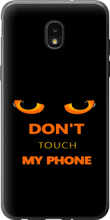 Чехол для Samsung Galaxy J7 2018 Don't touch the phone (Черный)