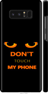 Чехол для Samsung Galaxy Note 8 Don't touch the phone (Черный)