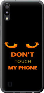 Чехол для Samsung Galaxy M10 Don't touch the phone (Черный)