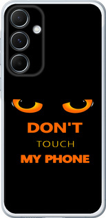 Чохол для Samsung Galaxy A55 Don't touch the phone (Чорний)