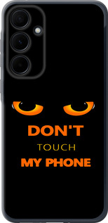 Чехол для Samsung Galaxy A35 Don't touch the phone (Черный)