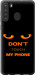 Чохол для Samsung Galaxy A21 Don't touch the phone (Чорний)