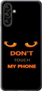Чохол для Samsung Galaxy A04s Don't touch the phone (Чорний)