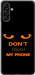 Чохол для Samsung Galaxy A04s Don't touch the phone (Чорний)