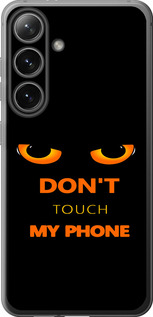 Чехол для Samsung Galaxy S24 Don't touch the phone (Черный)