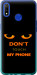 Чехол для Realme 3 Don't touch the phone (Черный)