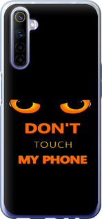 Чохол для Realme 6 Don't touch the phone (Чорний)