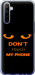 Чохол для Realme 6 Don't touch the phone (Чорний)