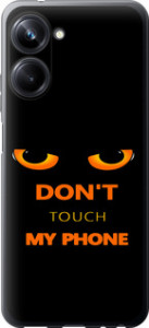 Чехол для Realme 10 Pro Don't touch the phone (Чорний)