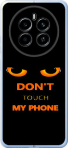 Чехол для Realme 12 4G Don't touch the phone (Черный)