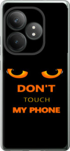 Чохол для Realme GT Neo6 SE Don't touch the phone (Чорний)
