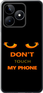 Чехол для Realme Narzo N53 Don't touch the phone (Чорний)