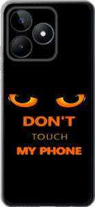 Чехол для Realme Narzo N53 Don't touch the phone (Чорний)