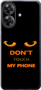 Чехол для Realme Note 60 Don't touch the phone (Черный)