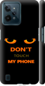 Чехол для Realme C31 Don't touch the phone (Черный)