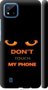Чохол для Realme C20A Don't touch the phone (Чорний)