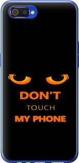 Чехол для Realme C2 Don't touch the phone (Черный)