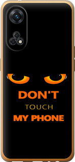 Чехол для Oppo Reno8 T Don't touch the phone (Чорний)