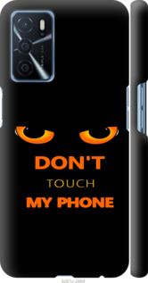 Чохол для Oppo A54s Don't touch the phone (Чорний)