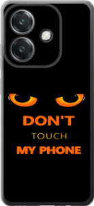 Чехол для Oppo A3 4G Don't touch the phone (Черный)